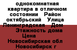однокомнатная квартира в отличном состоянии › Район ­ октябрьский › Улица ­ Ленинградская › Дом ­ 101/1 › Этажность дома ­ 10 › Цена ­ 11 000 - Новосибирская обл., Новосибирск г. Недвижимость » Квартиры аренда   